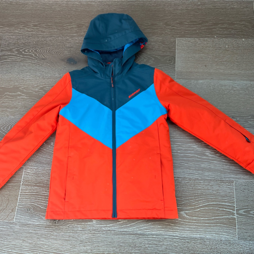 Ziener ski jacket snow insulated jacket snowboarding boys size 10 140cm